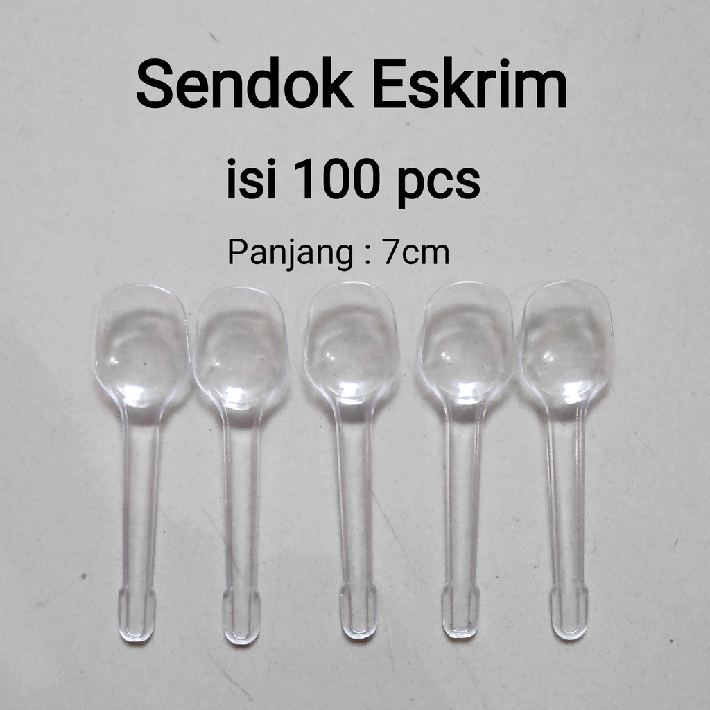 Sendok, sendok kecil, Sendok Eskrim bening, Sendok Puding