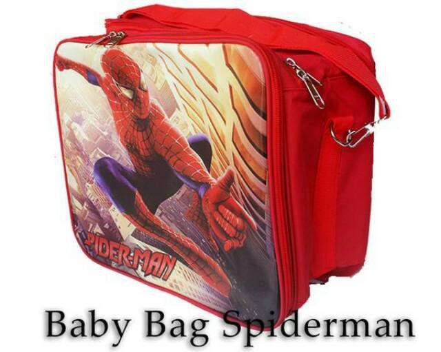 Sweet Honey ~ Sale Tas Perlengkapan Bayi Baby Bag Karakter Spiderman 3in1