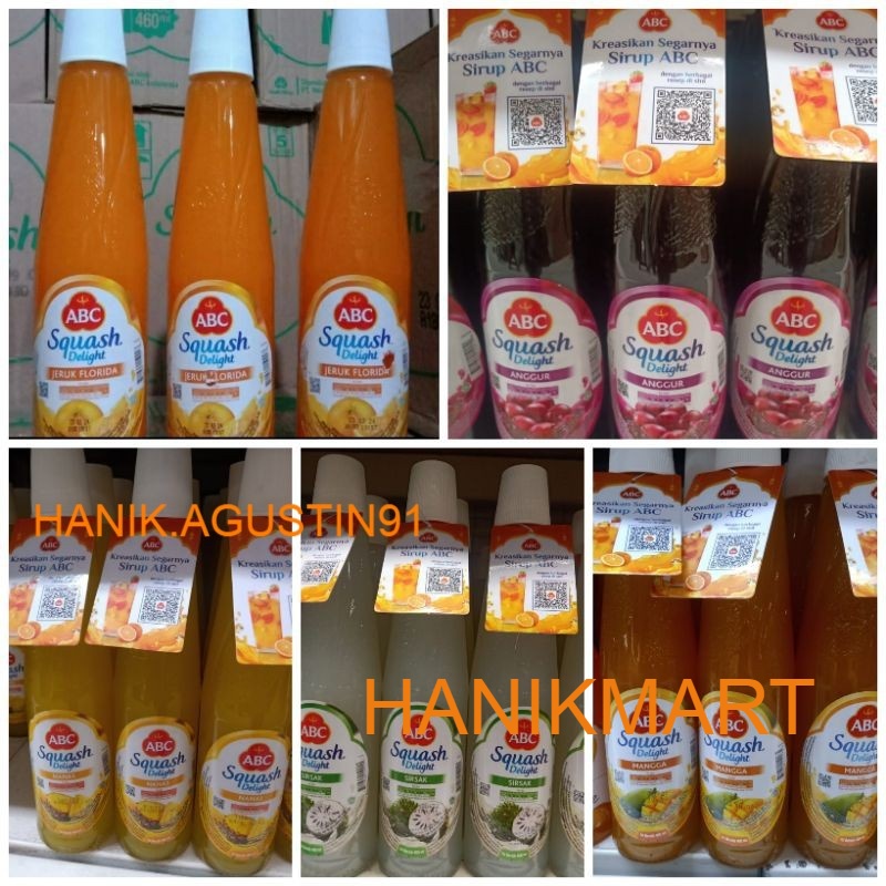 

ABC Sirup Squash Delight Jeruk / Nanas / Mangga / Sirsak / Anggur / Leci 460 ml HM91