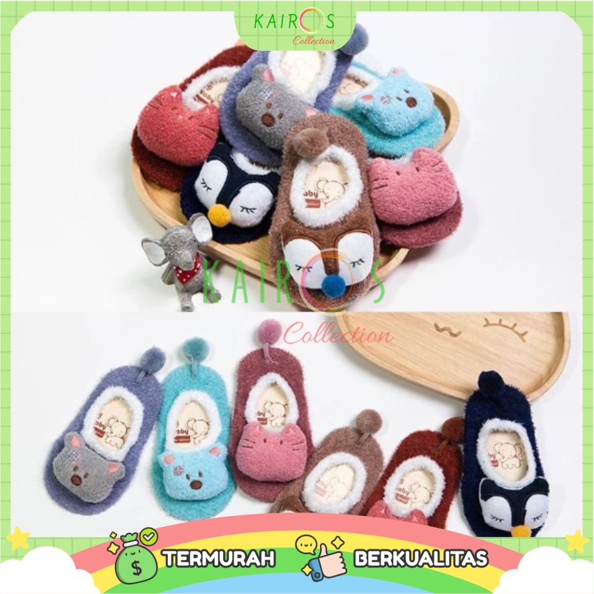 Kaos Kaki Anak Anak Sepatu Bayi 3D Karakter Animal Cartoon