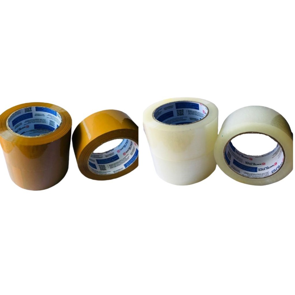 Nachi Tape Lakban 48 mm Coklat Plakban Bening 48mm 100 Yard solasi