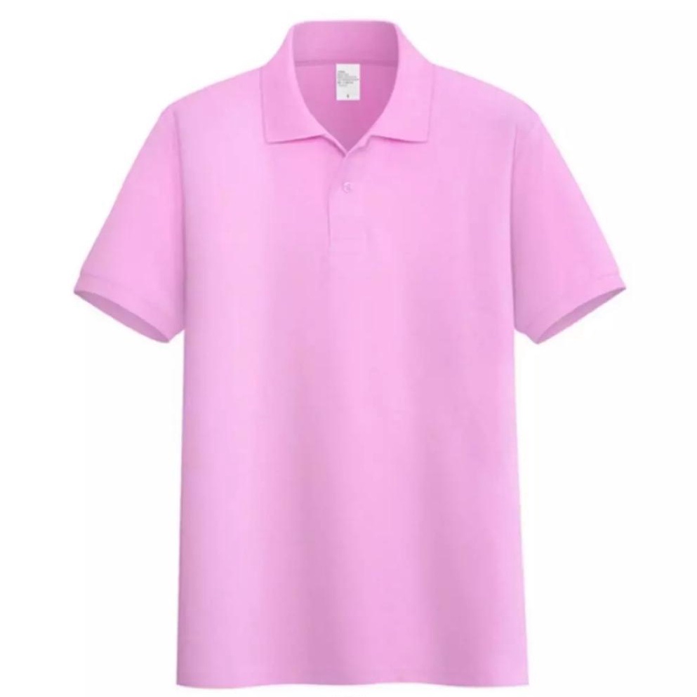 Noveli wear - Kaos kerah polo polos Pink Baby | kaos polo pria | polo shirt polos