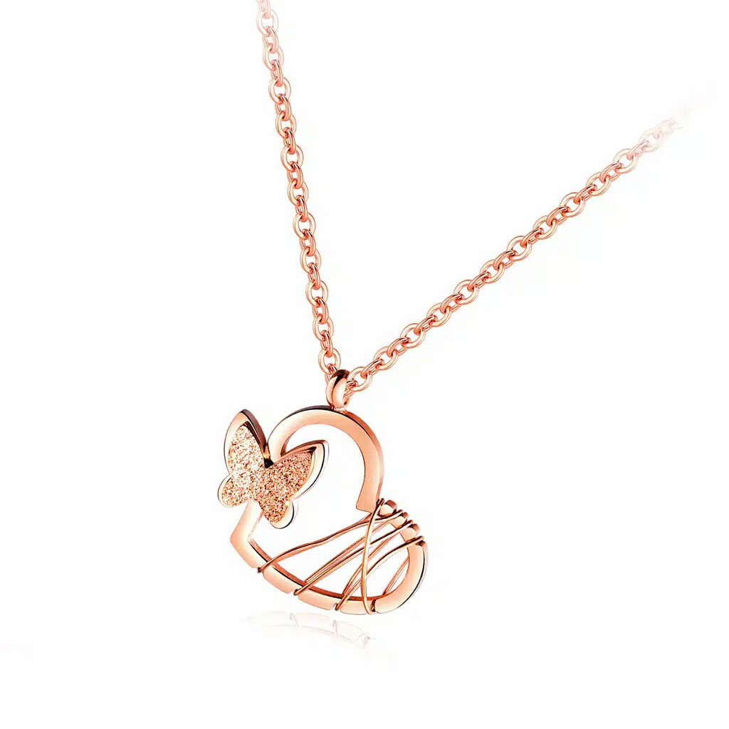 GG Kalung Aksen Love Butterfly