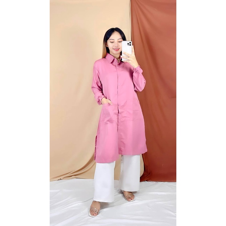 BEFAST - ZRX OOTD Tunik Wanita FADILA / ANISSA TUNIK / Tunik Maxy / Pakaian Wanita Remaja ABG / Tunik Polos Formal / Fashion Wanita Muslimah / Tunik Casual / Outift Wanita Hijab / Keluaran terbaru / Tunik Termurah/Terlaris