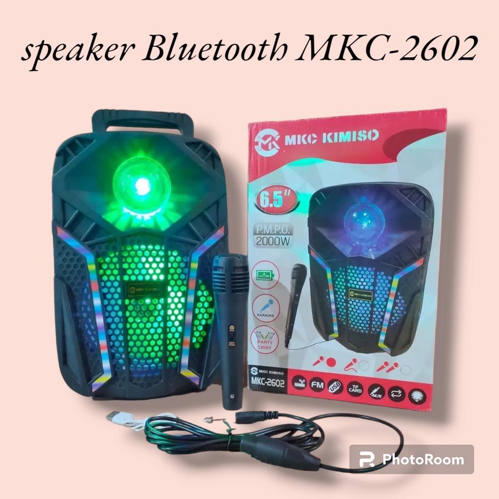 Speaker Bluetooth MKC-2602 6.5 Inch Plus Mic Karaoke &amp; Remote