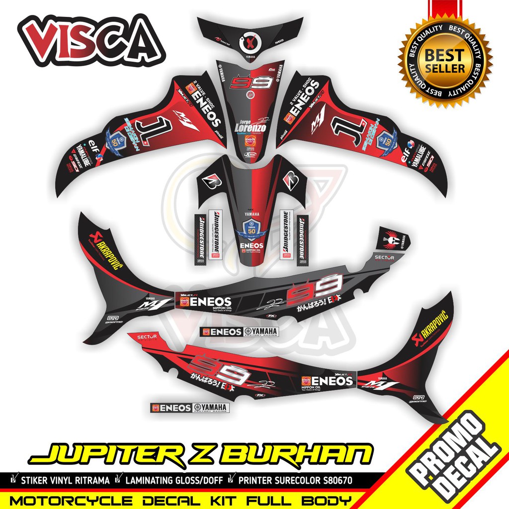 Decal Jupiter Z Burhan Full Body Stiker Jupiter Z Burhan Full Body Striping Jupiter Z Burhan Variasi