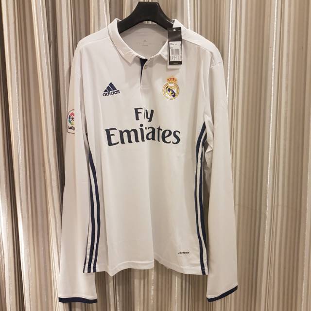 Jersey Cowok Real Madrid Home (long sleeve) 2016/2017