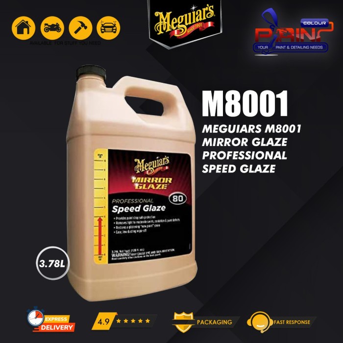 Meguiars M80 Speed Glaze 3,79 L Galon ORIGINAL