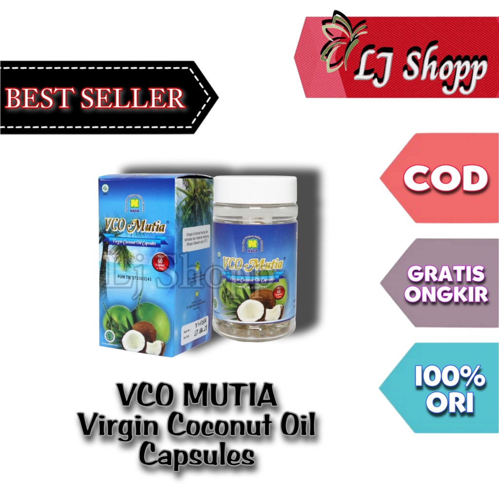 

MUTIA VCO VIRGIN COCONUT OIL CAPSULES ASLI NASA