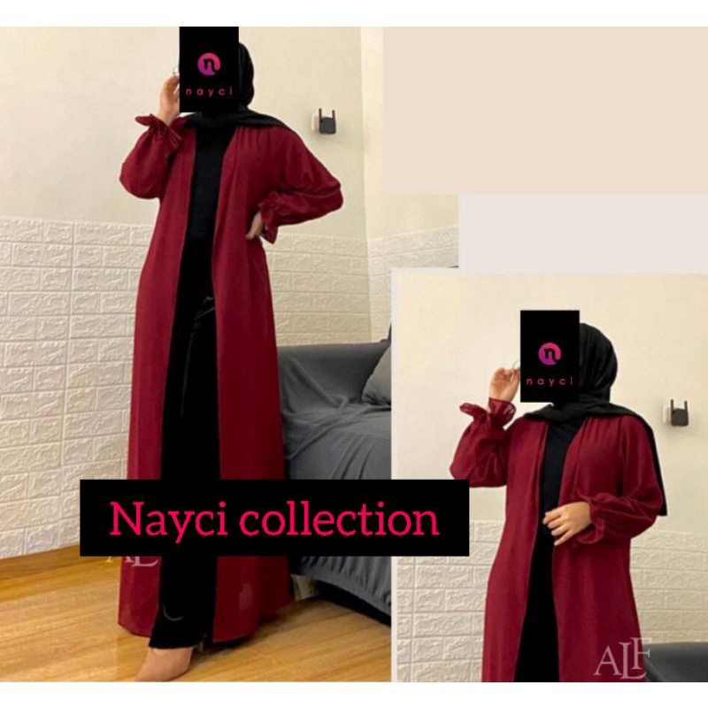 (COD) Outer sifon polos | Outer ceruty babydoll | outer cardigan panjang lengan panjang | outer leng