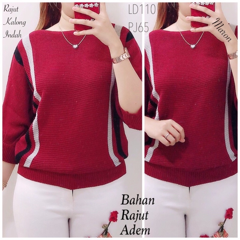 TERMURAH | SWEATER BLOUSE | RAJUT KALONG INDAH | PAKAIAN INPORT WANITA