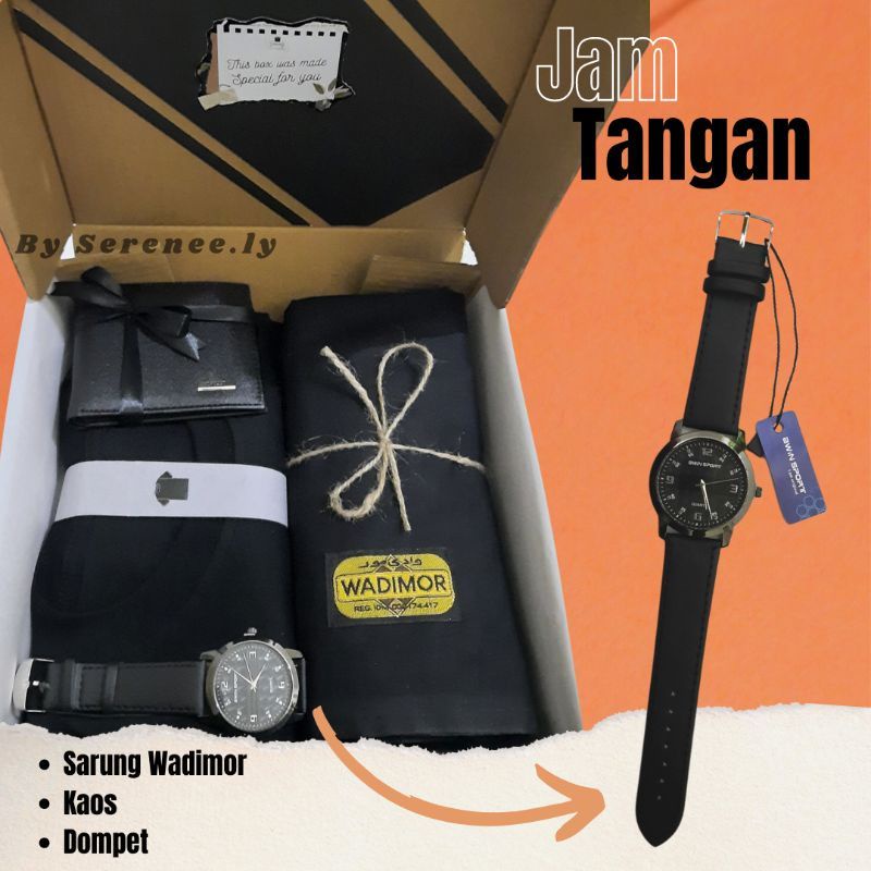 HAMPERS CUSTOM BOX COWOK/KADO ULTAH - ANNIVERSARY PACAR black edition murah/hampers cowok kaos