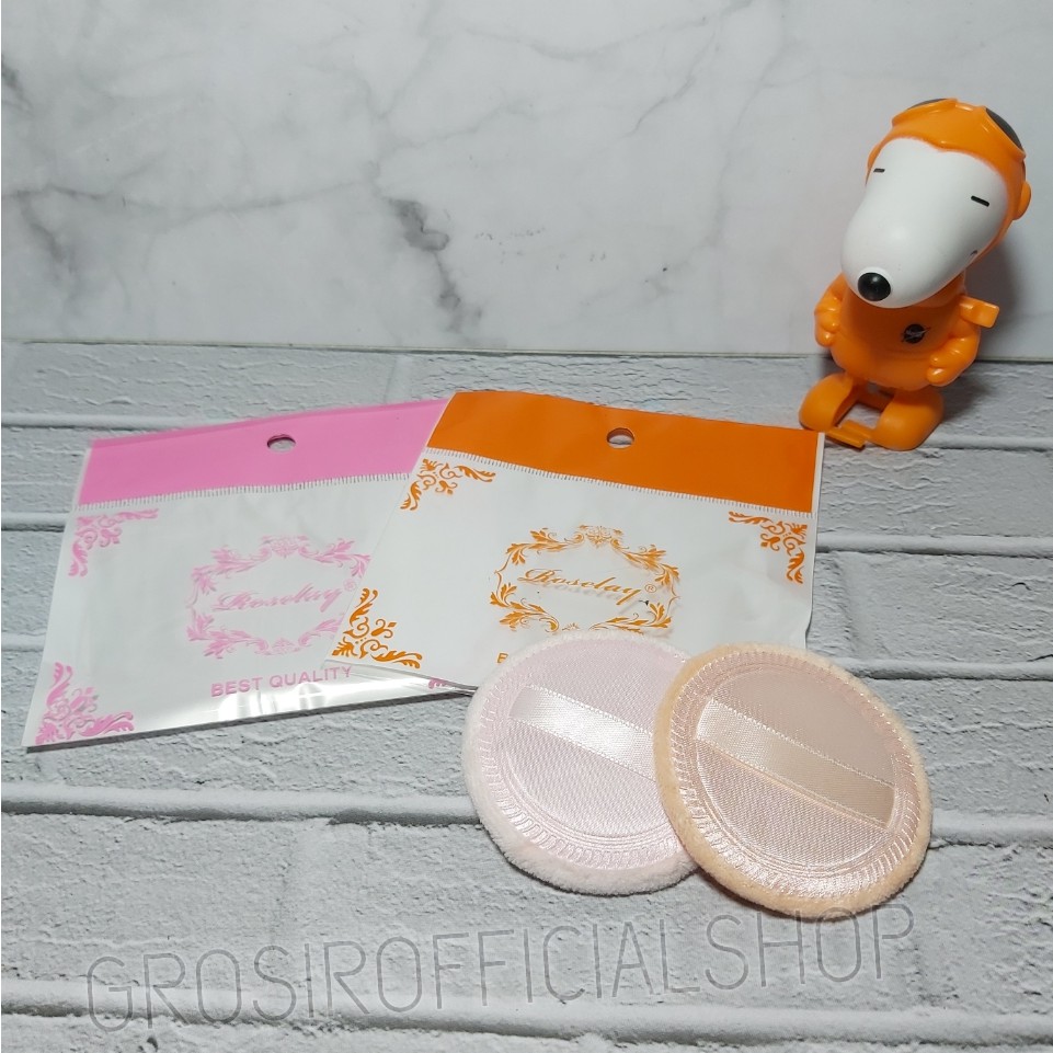 SPON BEDAK KERING / POWDER PUFF + HANDLE PITA Puff Premium 602