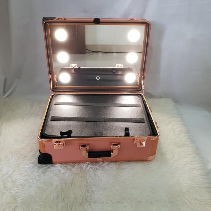 Beauty Case / Tempat Kosmetik Makeup Lampu LED