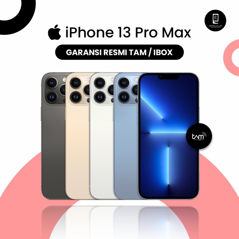 I P H N E  13 PRO MAX 256GB/512GB (GREEN/BLUE/PINK/MIDNIGHT/STARLIGHT)