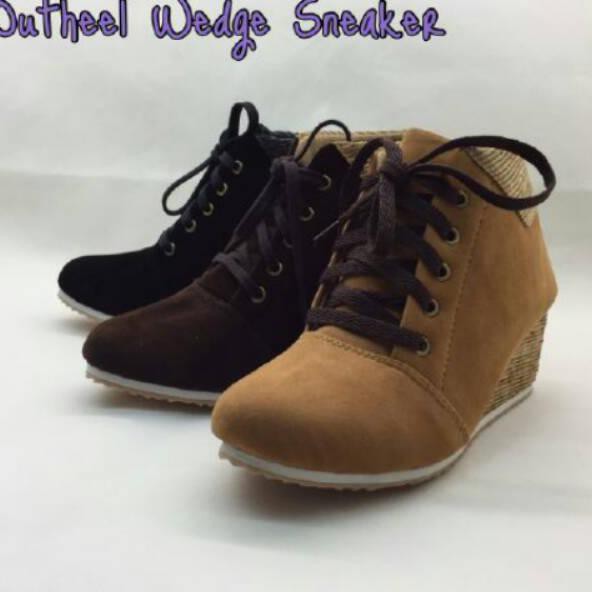 wedge sneaker boots