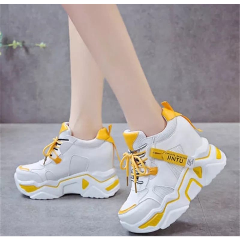 Sepatu Sneakers Wanita / Sepatu Wanita Jintu / Sepatu Fashion Korea / Bisa Cod-1