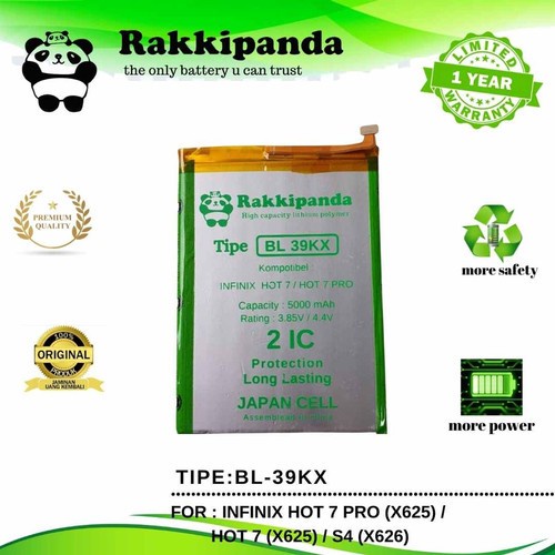 RakkiPanda - BL-39KX BL39KX 39KX Infinix 7 Pro X624 7 X625 S4 X626 Bat