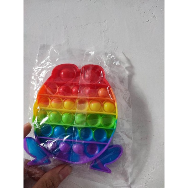 《READY STOCK 50+ JENIS》 Mainan Anak Pop it Fidget Unicorn Rainbow Versi 1-Katak