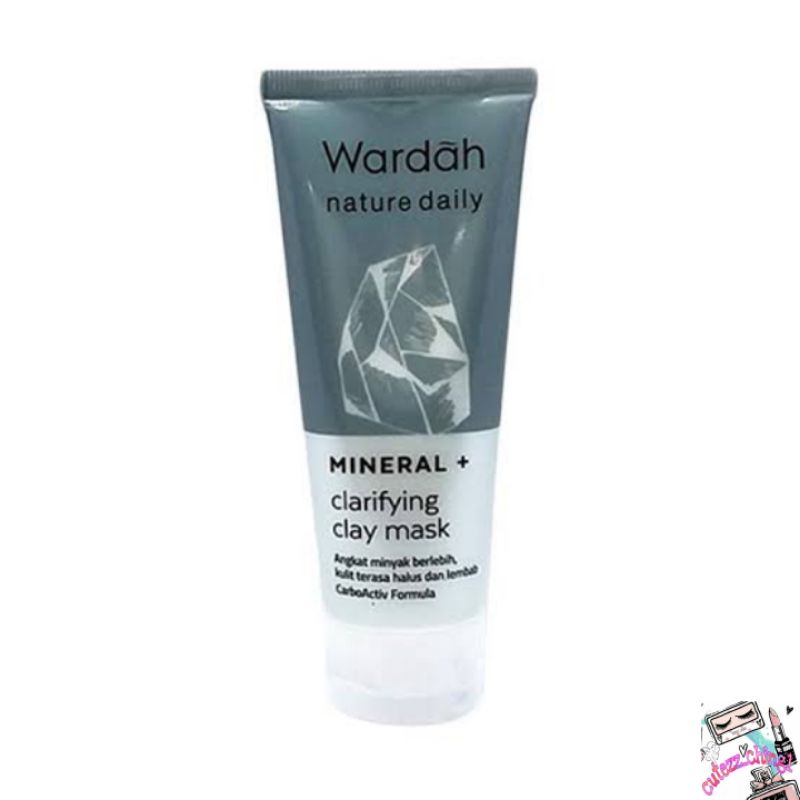 ☃Cutezz_Ching1☃Wardah Nature Daily Mineral+Clarifying Clay Mask 60ml