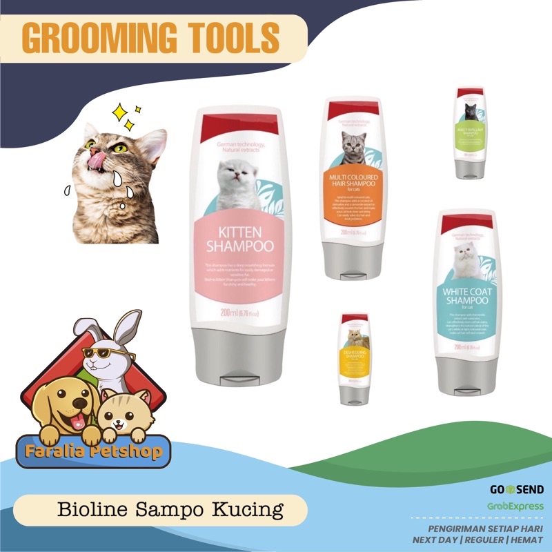 Bioline Sampo Kucing Cat Shampoo Kesehatan Bulu Anti Kutu Flea Kitten