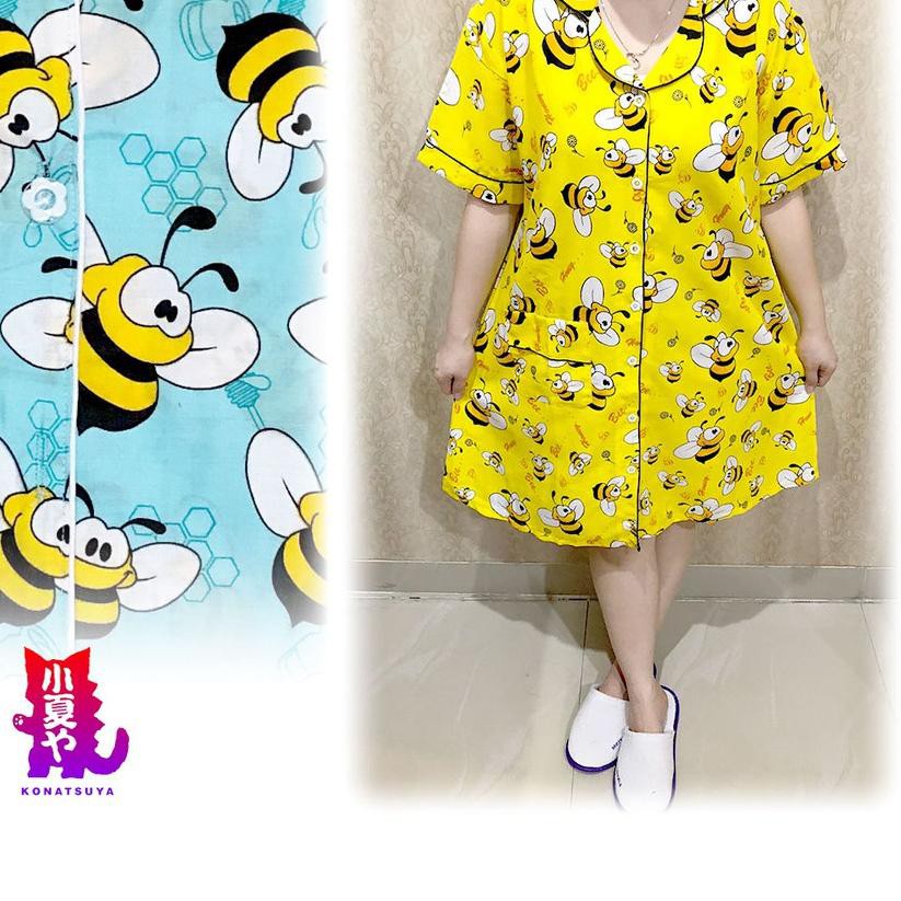 ☈ Daster Baju Tidur Jumbo Lebah Kuning New ○