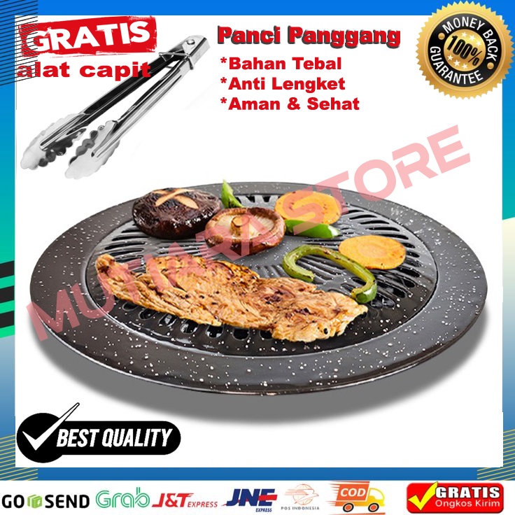 Yakiniku Grill Pan Barberque Grill Pan Alat Pemanggang BBQ / panci Panggang / PANGGANGAN PORTABLE HC PEMBAKARAN SATE / Alat Panggangan Pembakaran grill BBQ daging sea food portable / teplon teflon anti lengket / wajan pembakaran anti lengket