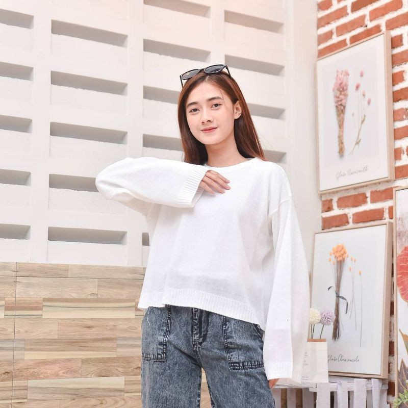 OVERSIZE YURA KNITE SWEATER WANITA TERMURAH KEKINIAN'