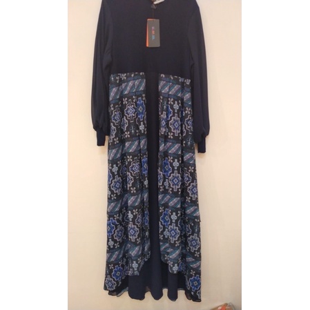 Dress Alawiyah Navy SiSeSa (Super Sale)