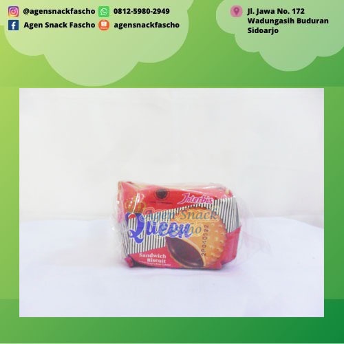 

Biskuit Queen Jajanan Jadul/Sandwich Biscuit 12 gram (1 pack isi 10 pcs)