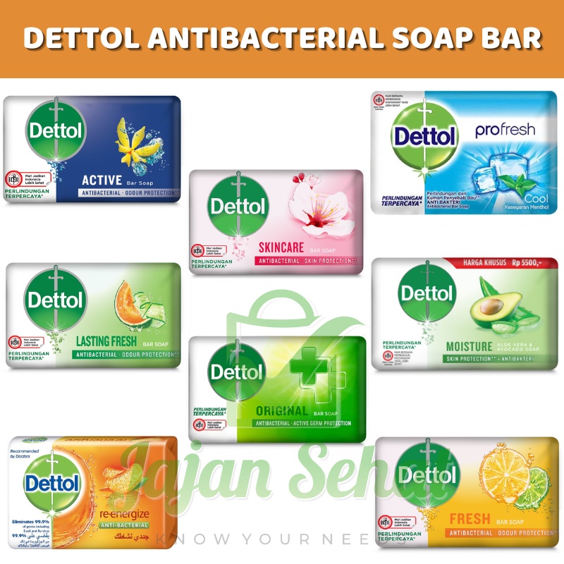 Dettol Soap Bar Sabun Bantang Antibacterial