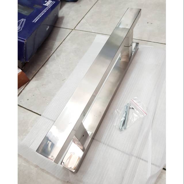 Handle stainless baut tembus 45cm anti karat