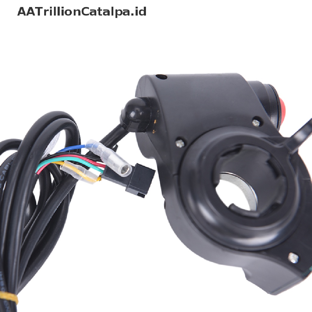 Aa Throttle Jempol Trillioncatalpa Elektrik Dengan Switch Power Display LED Untuk Skuter Elektrik