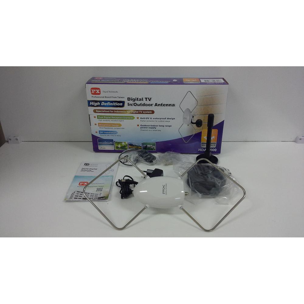 EMANG OKE Antena antenna TV Digital Indoor outdoor PX Pasangan SET TOP BOX dalam n luar Rumah anda