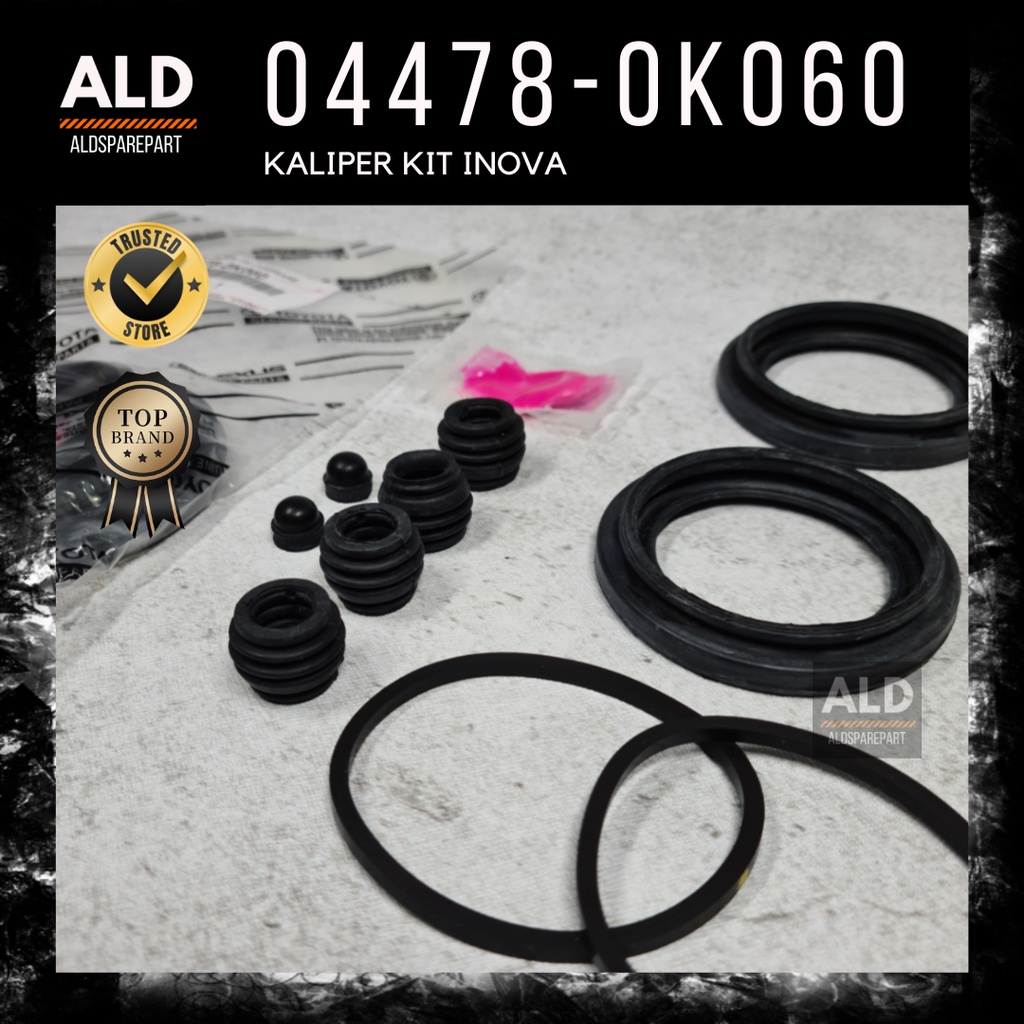 Caliper Kit Karet Seal Rem Cakram Innova Bensin Diesel (04478-0K060)