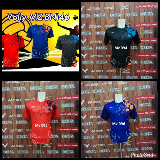 Kaos Olahraga Voli Baju Volly Mizuno MZ-BNI 46
