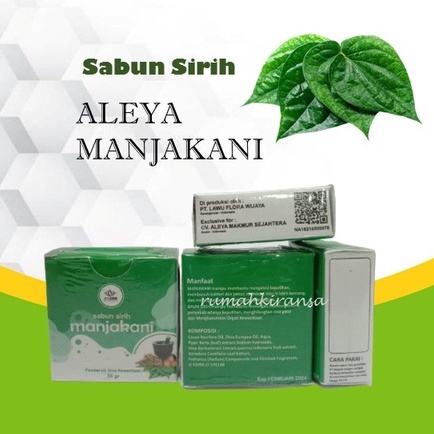 SABUN MANJAKANI SIRIH ALEYA sabun kewanitaan sabun manjakani aleya