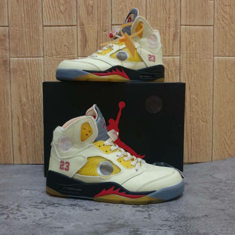 retro 5 off white sail