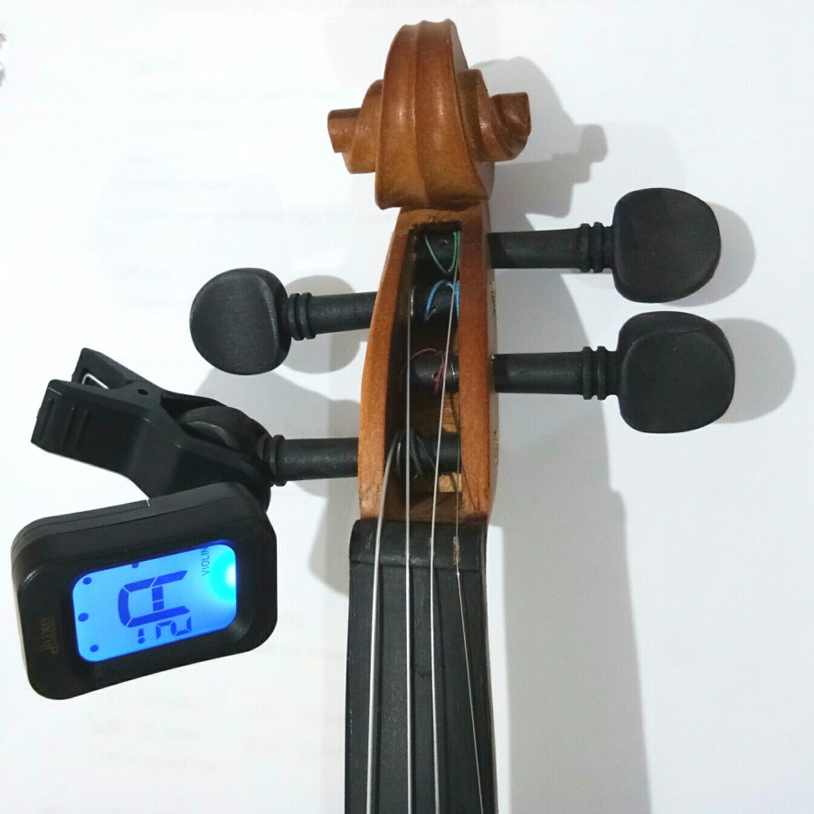 Tuner Guitar Dluxe Clip-on Tuning Gitar, Bass, Ukulele, Biola, Violin