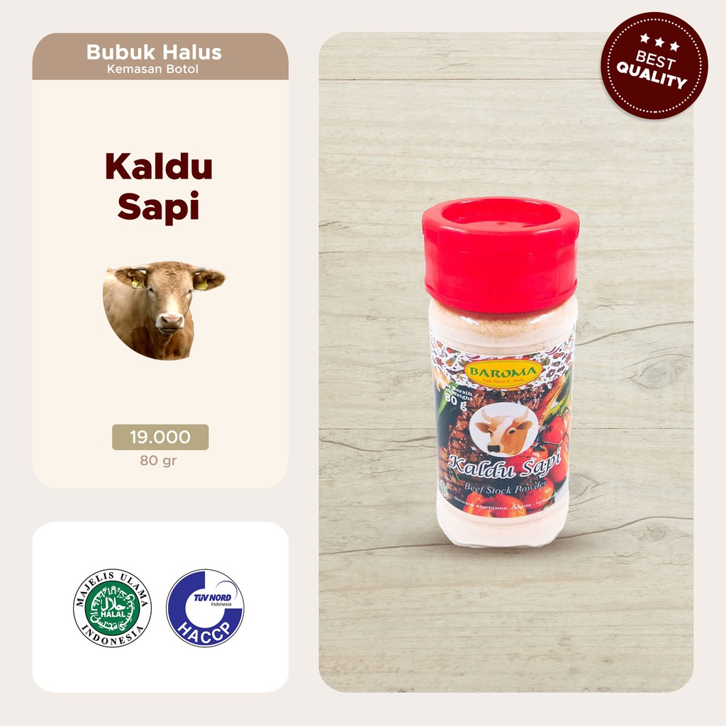 

Kaldu Sapi Beef Stock Powder 80g Bumbu Rempah