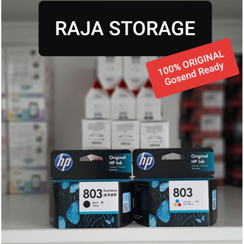 HP 803 Paket Combo Cartridge Tinta Printer Warna Color plus Hitam Black Deskjet 1110 1115
