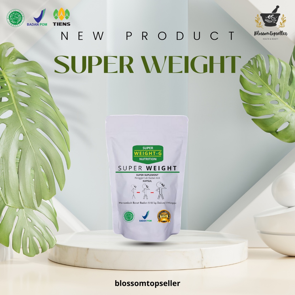 Penggemuk Badan SUPER WEIGHT GAIN Asli Menambah Berat Badan Appeton Osamilk 10 KAPSUL SUPER WEIGHT G