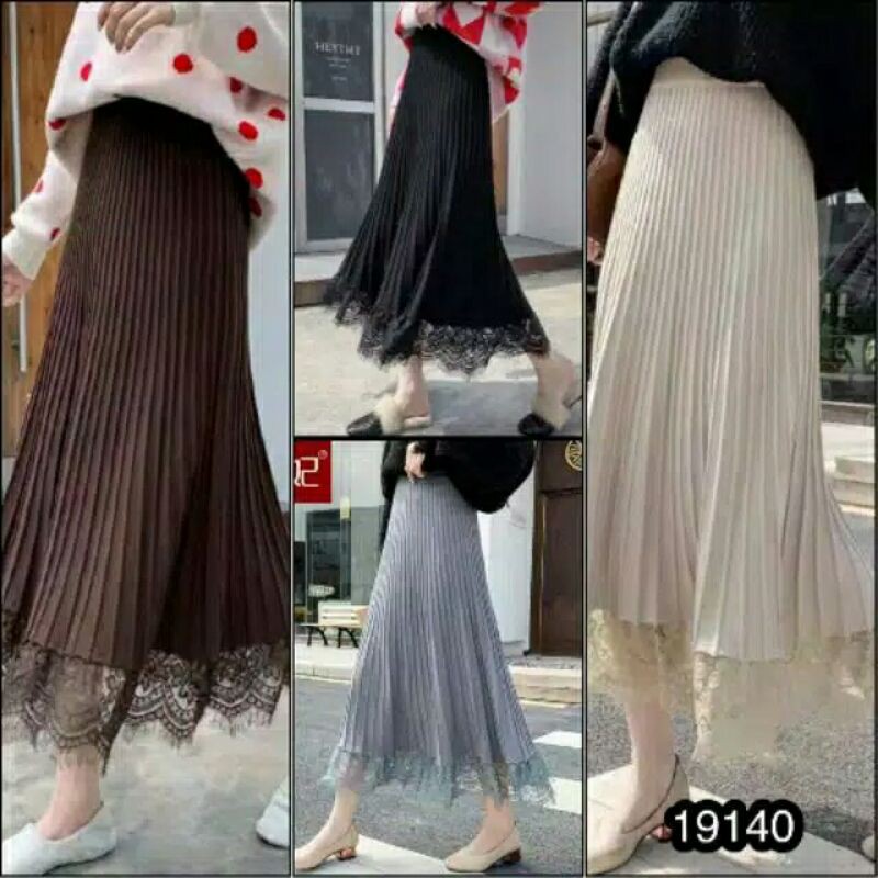 Rok Rajut panjang import