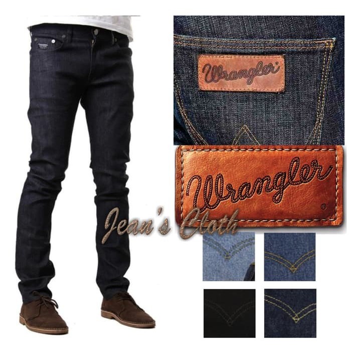 TERLARIS Celana Jeans Slim Fit Wrangler Pria PALING MURAH