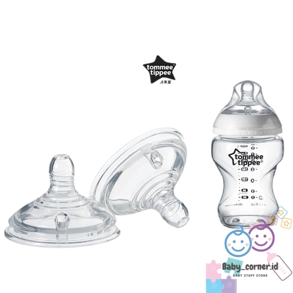 dot nipple silicone tomee tipee 6 cm wideneck universal | anti sedak | dot universal bisa semua merk wideneck