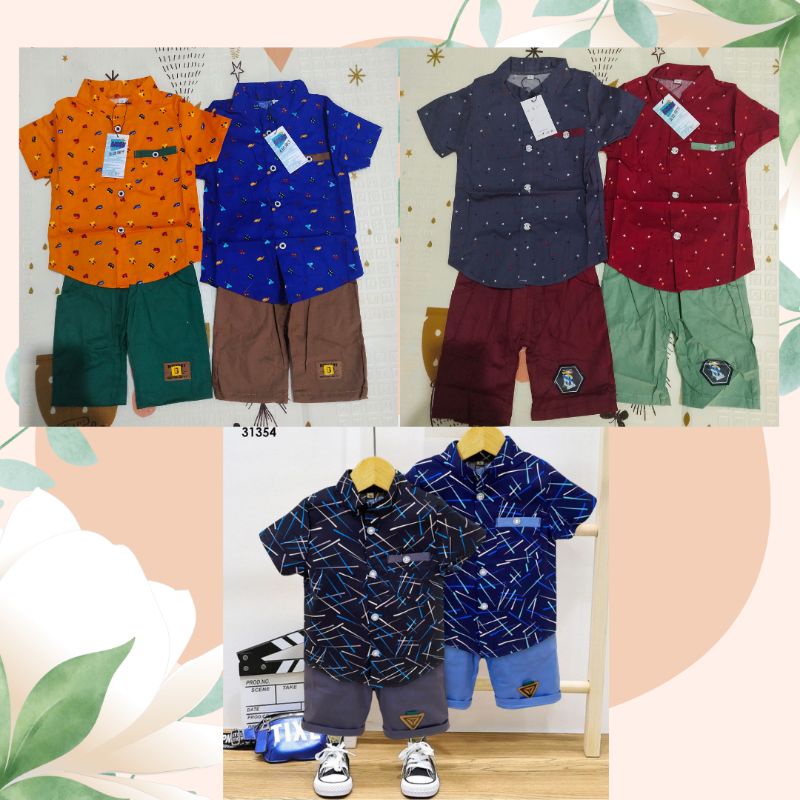 grosir 3pcs aison kemeja [6/18BLN] SML