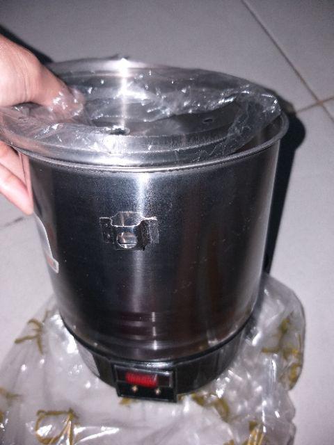 Mug Listrik Pemasak Air Merek Q2 Stainless Steel Ukuran 14 Cm Teko Listrik Peralatan Dapur 0082