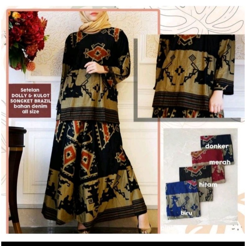 Setelan Kulot Calvin Jeans Etnik Motif Brazil dan Lainnya