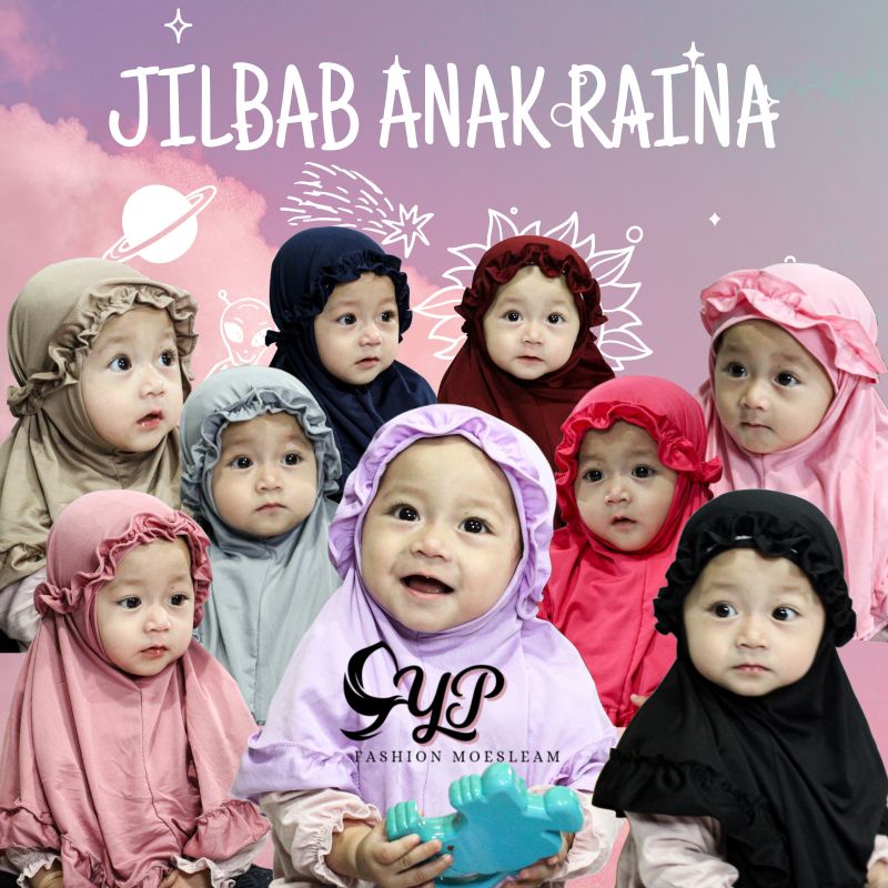 Jilbab anak bayi  RAINA KRIWIL 0-3 TH/Hijab baby