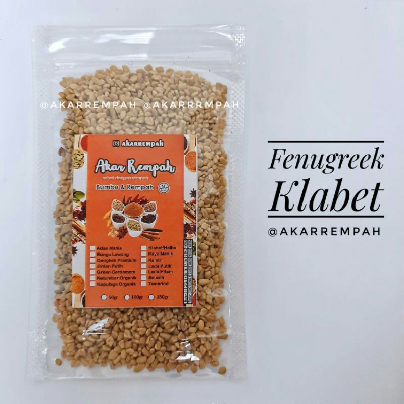 

Klabet atau Fenugreek atau Halba Methi